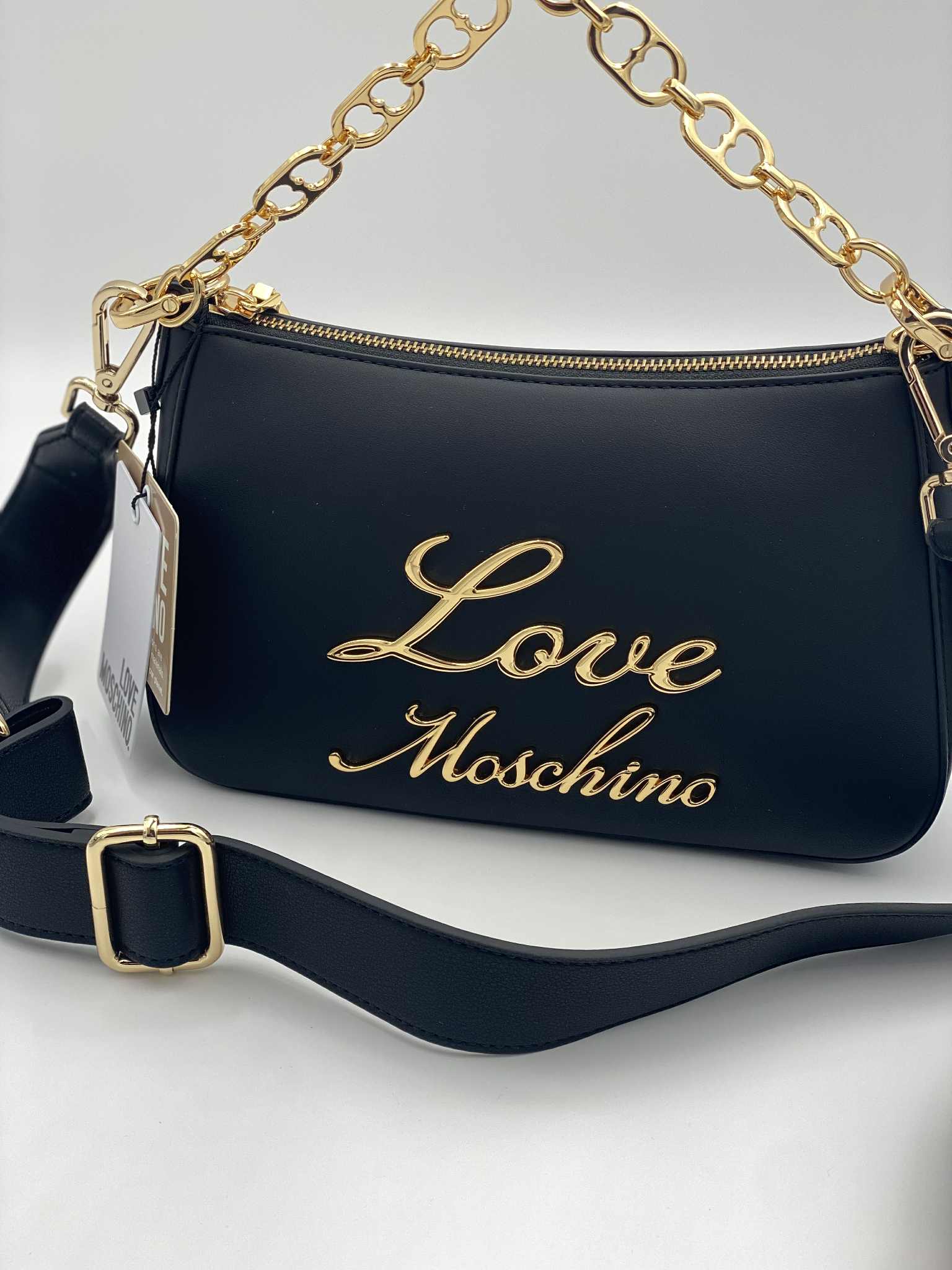 Heart Chain Handle Logo Bag Women's Bag