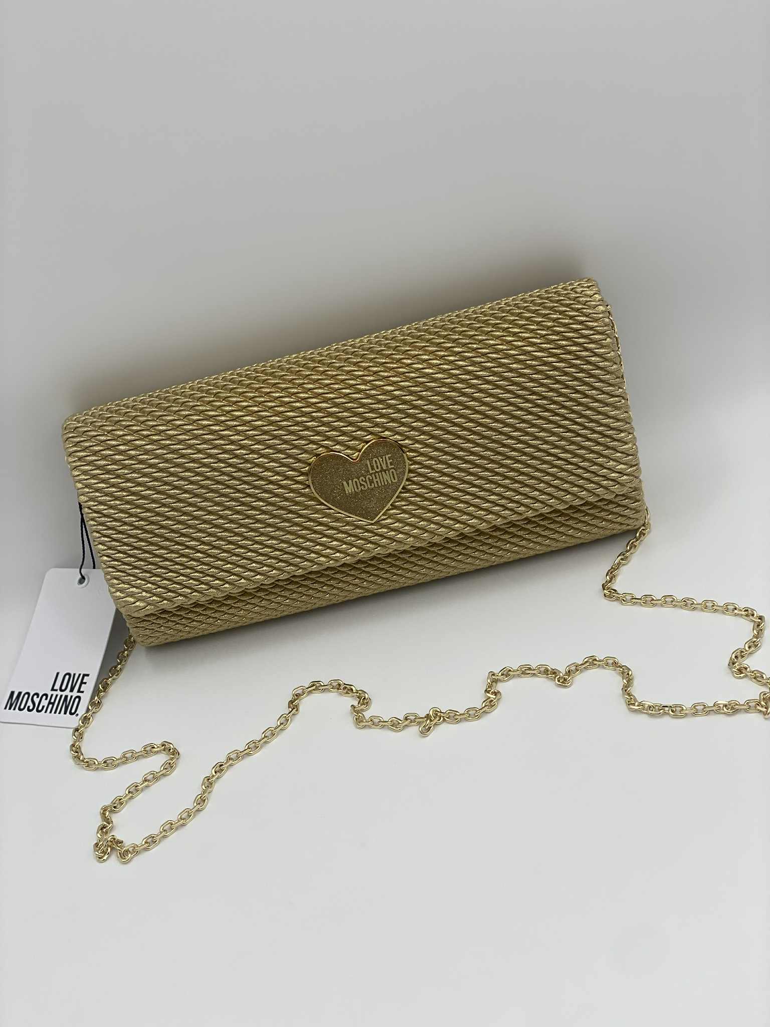 Love Moschino bag gold color