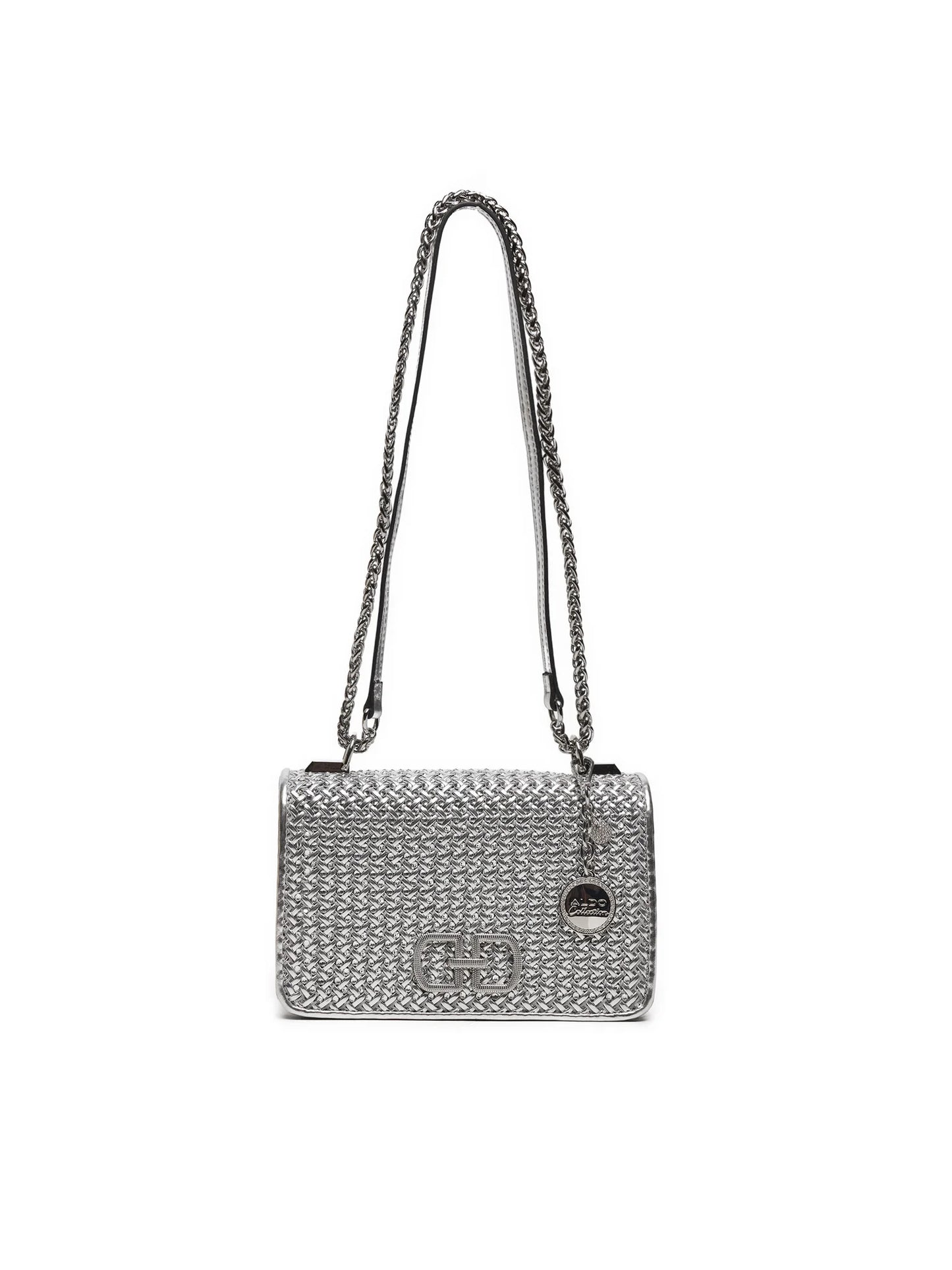Crossbody bag in silver - MEREDITH