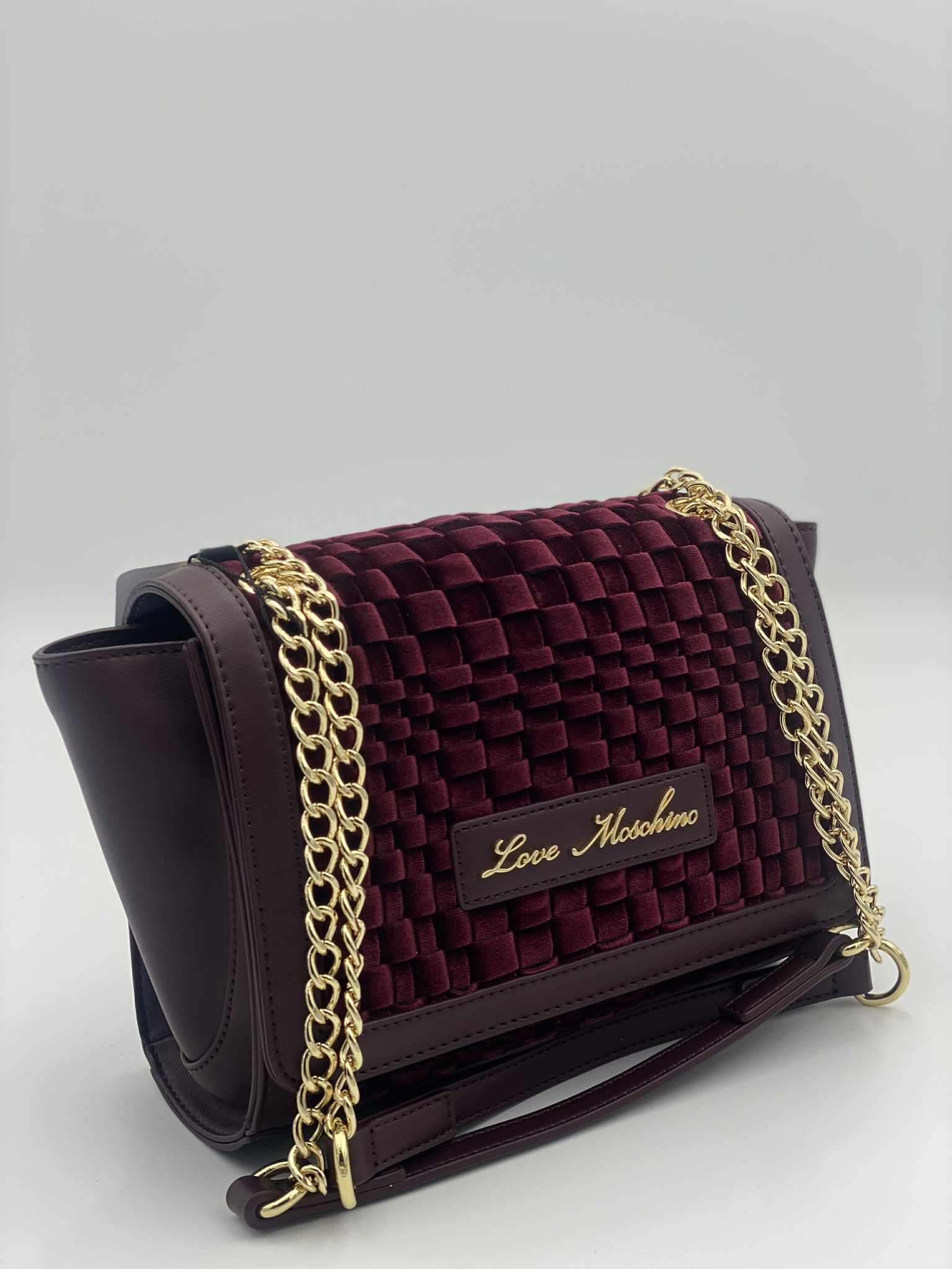 Love Moschino Velvet Shoulder-Crossbody Bag