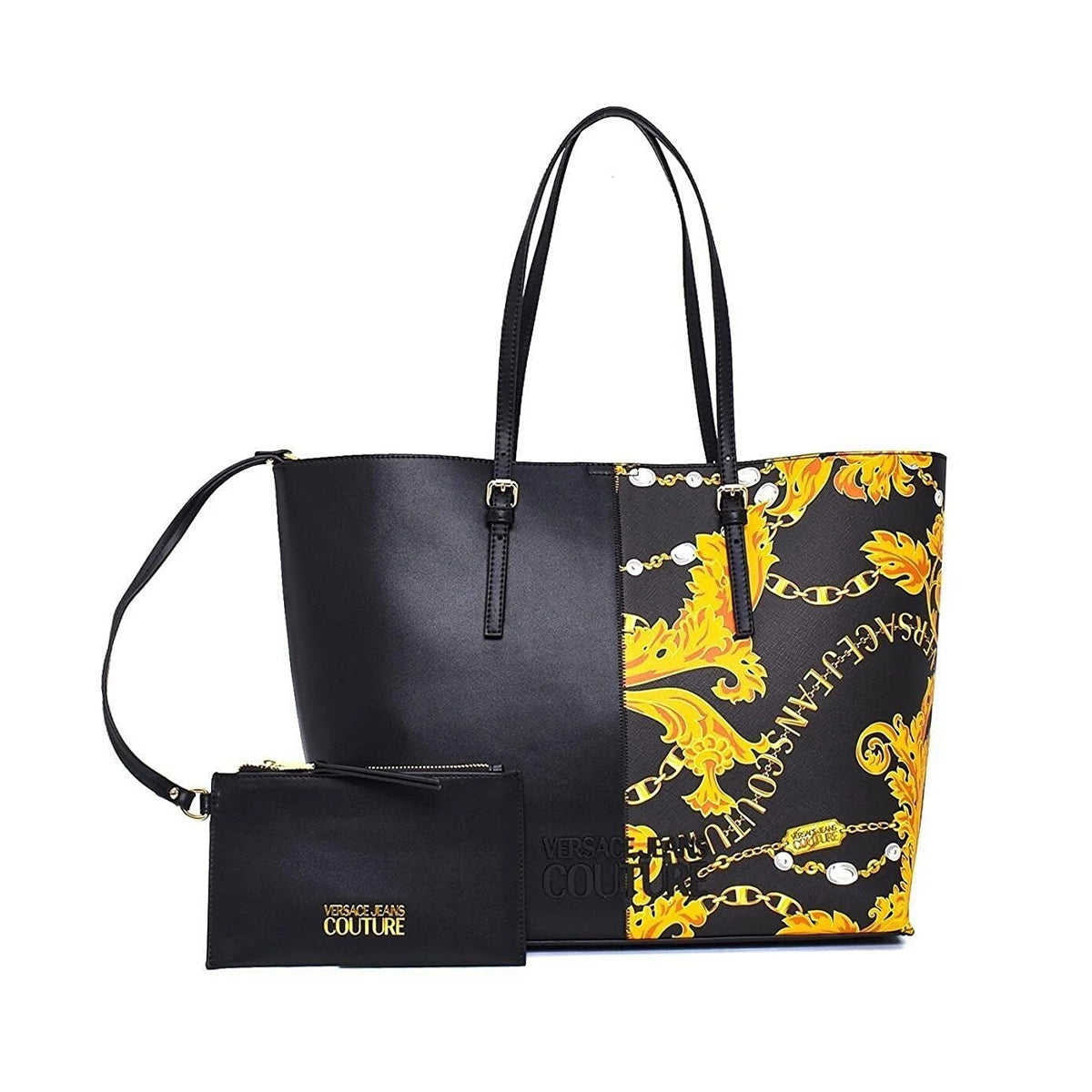 Versace jeans black hot sale tote bag