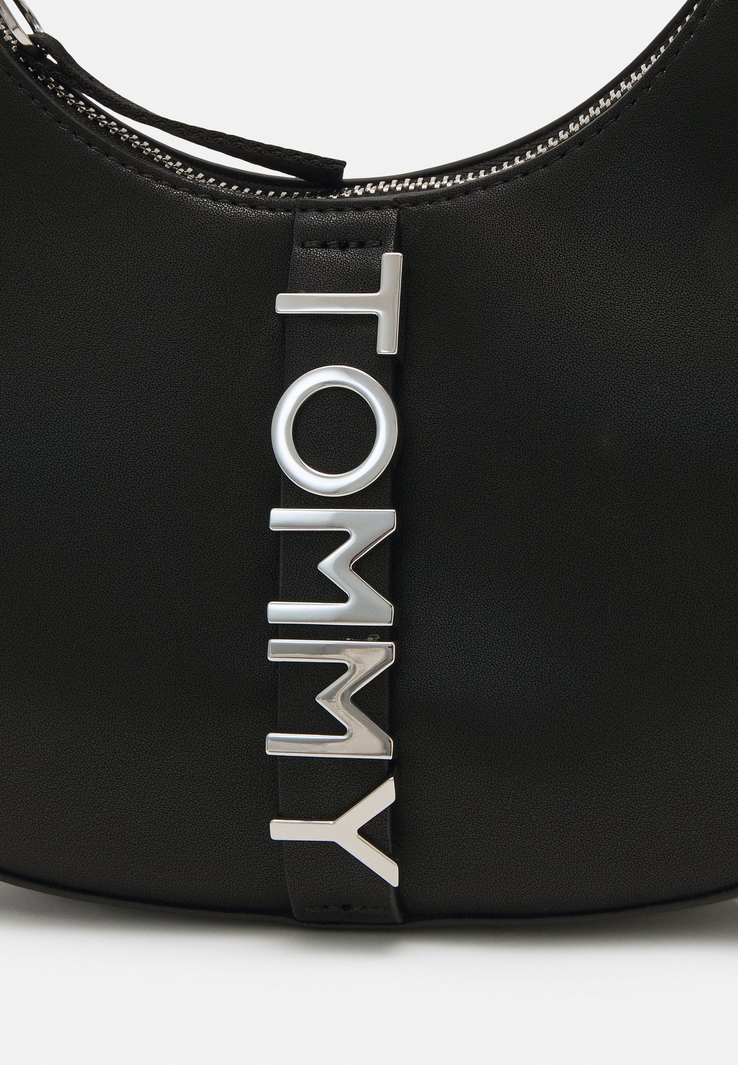 Tommy Jeans city bold leather shoulder bag in burgundy