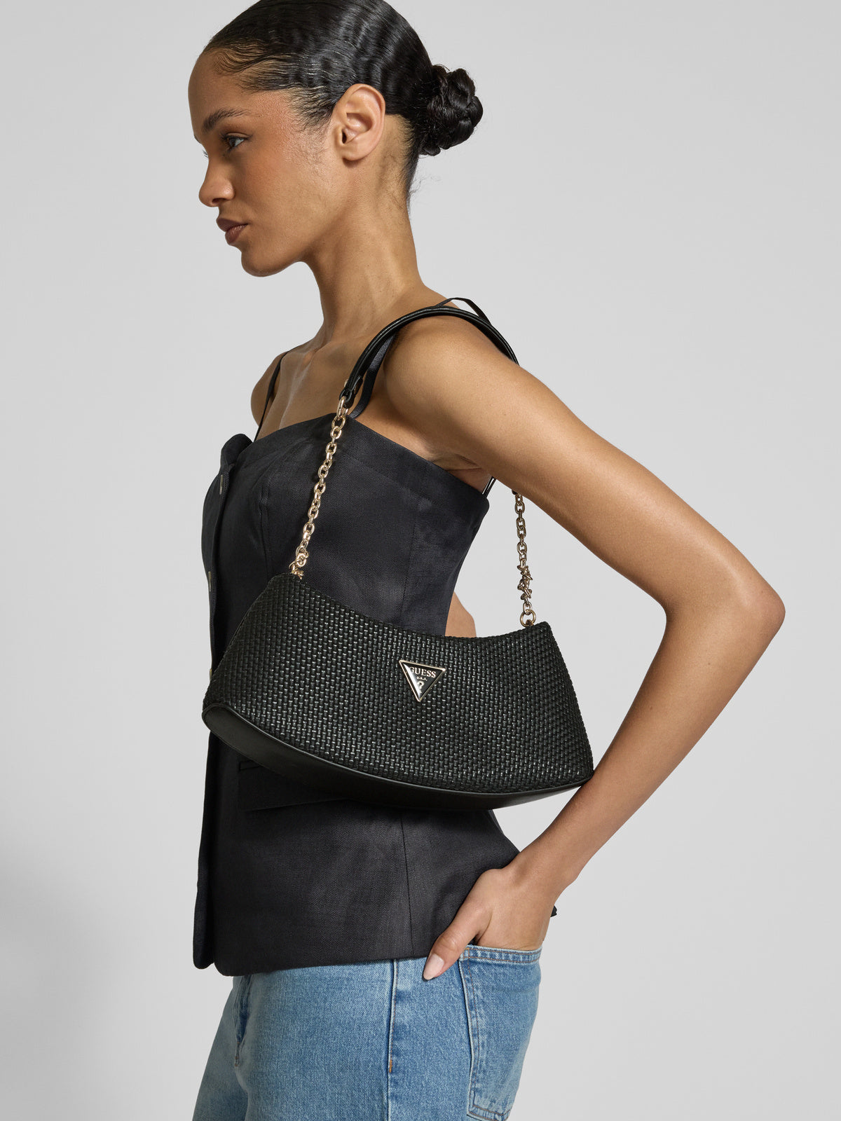 Guess phaedra top zip shoulder bag