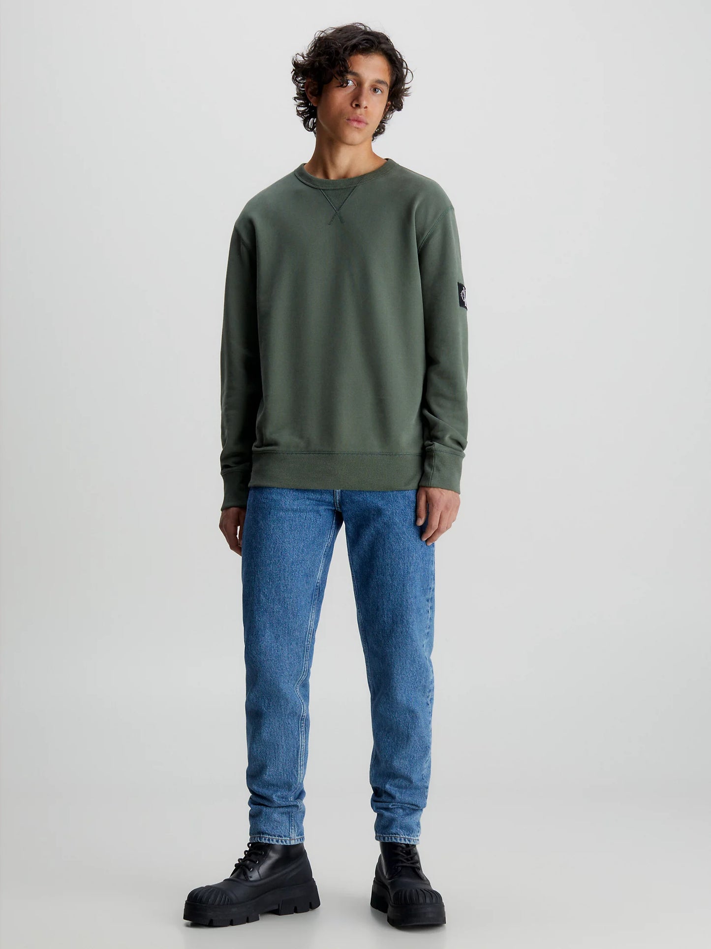 Cotton Badge Sweatshirt