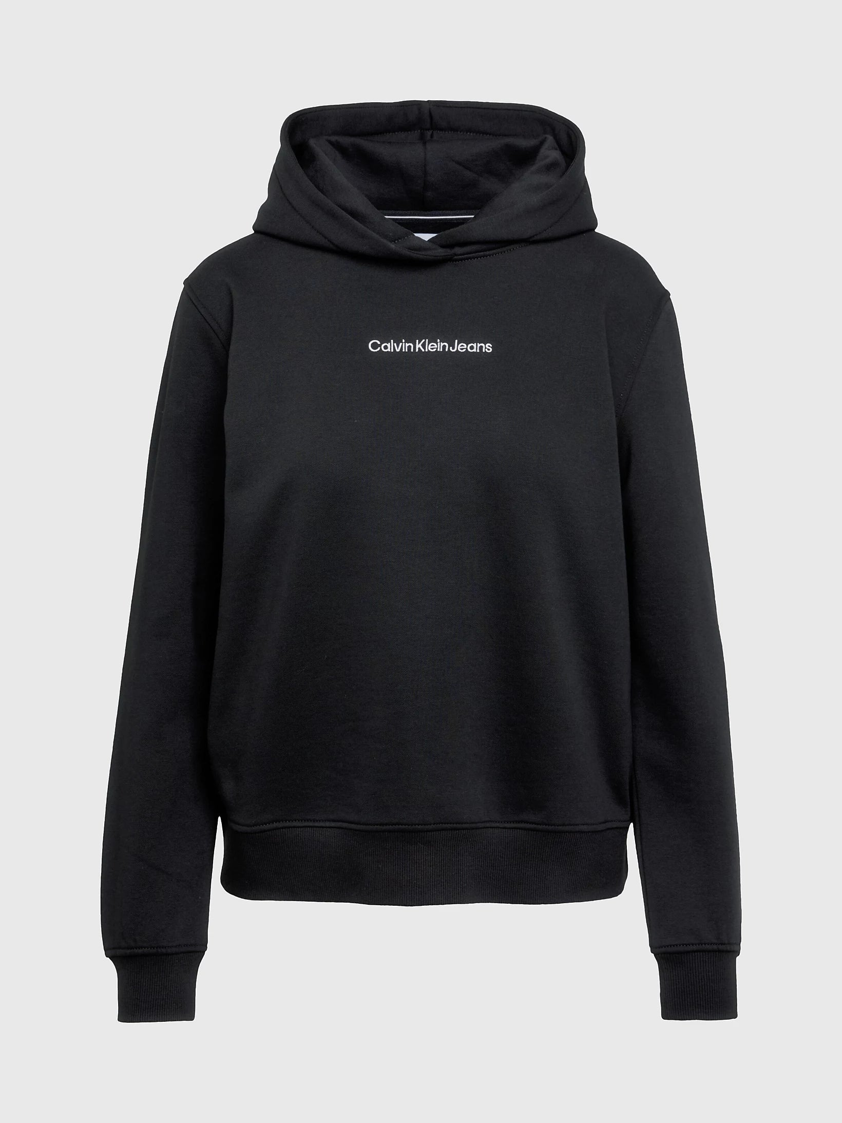 Calvin klein jeans store institutional logo black hoodie