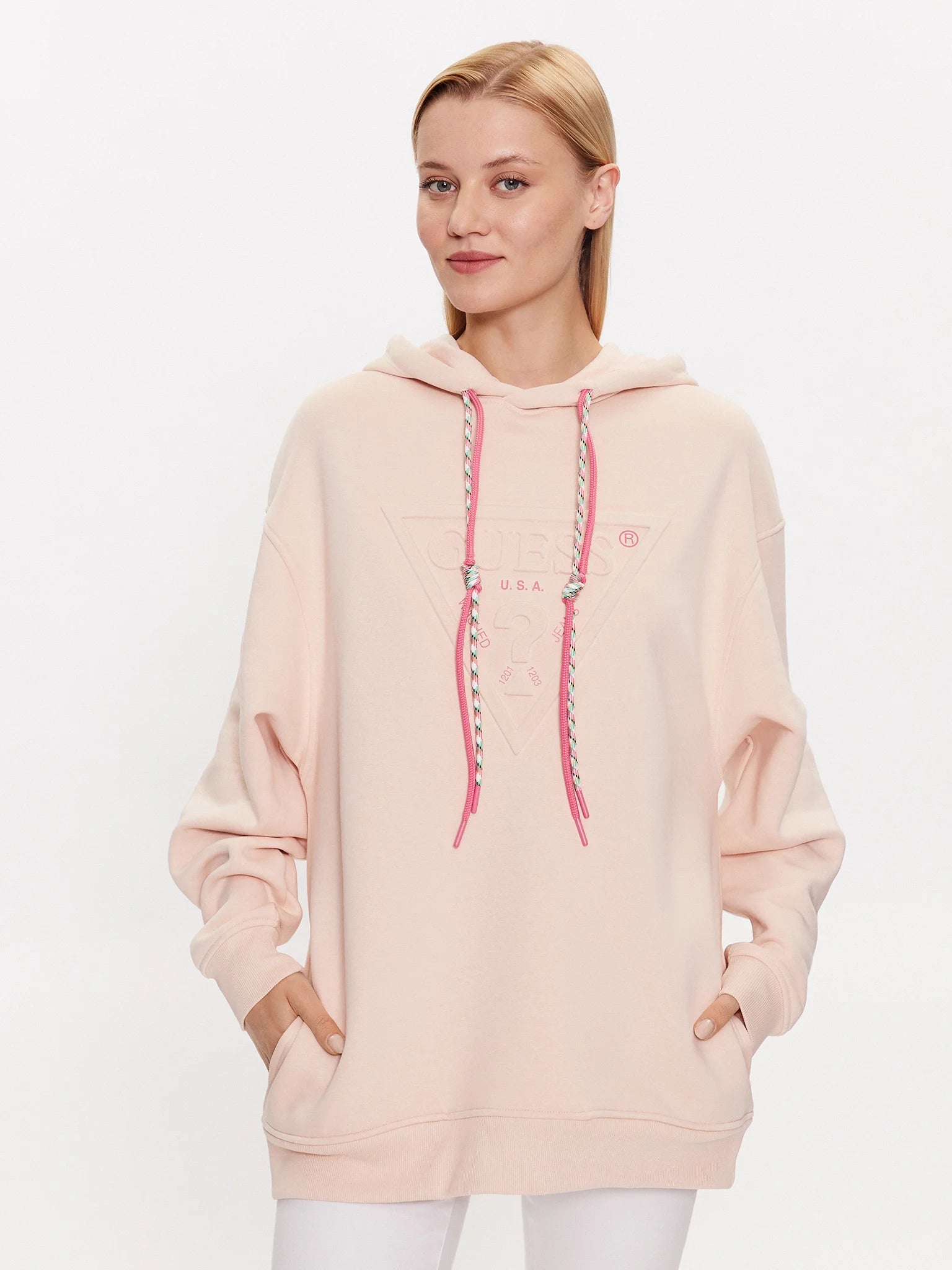 Guess 2025 pink hoodie