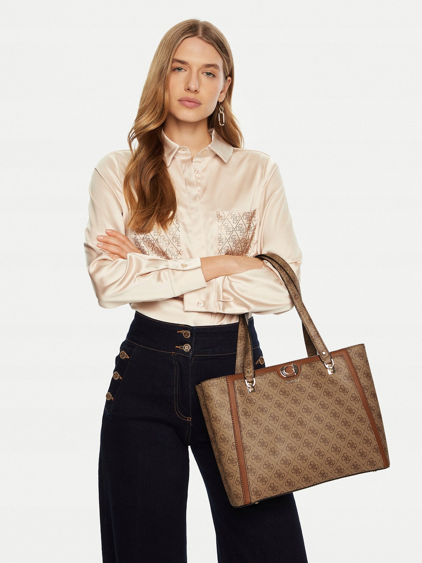 Orlina shoulder bag with logo print