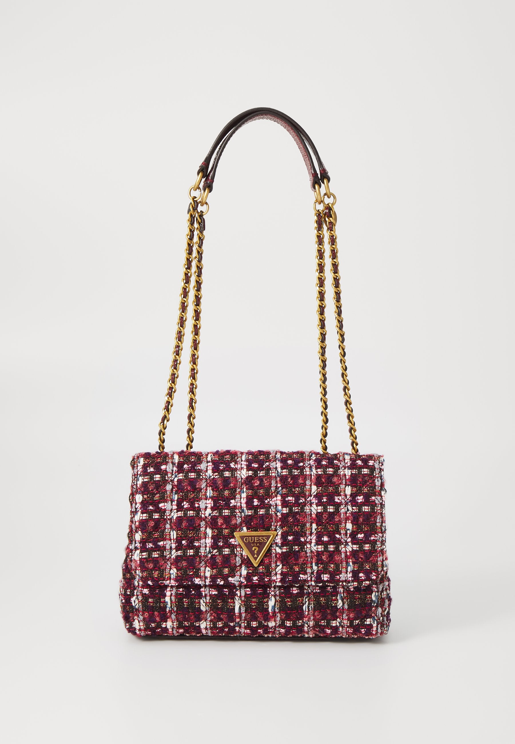 GIULLY CONVERTIBLE FLAP - Across body bag - burgundy multi