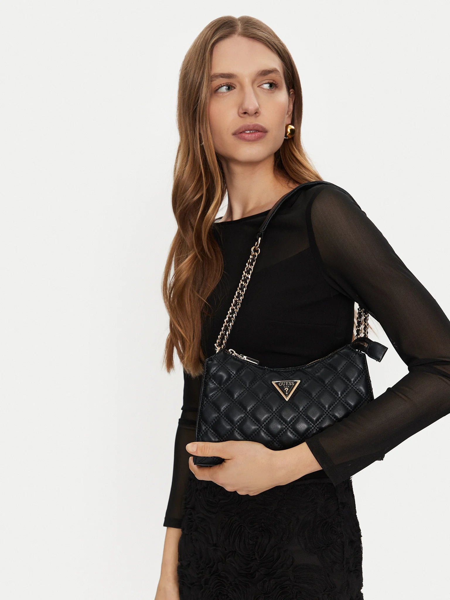 Guess Giully women's quilted shoulder bag