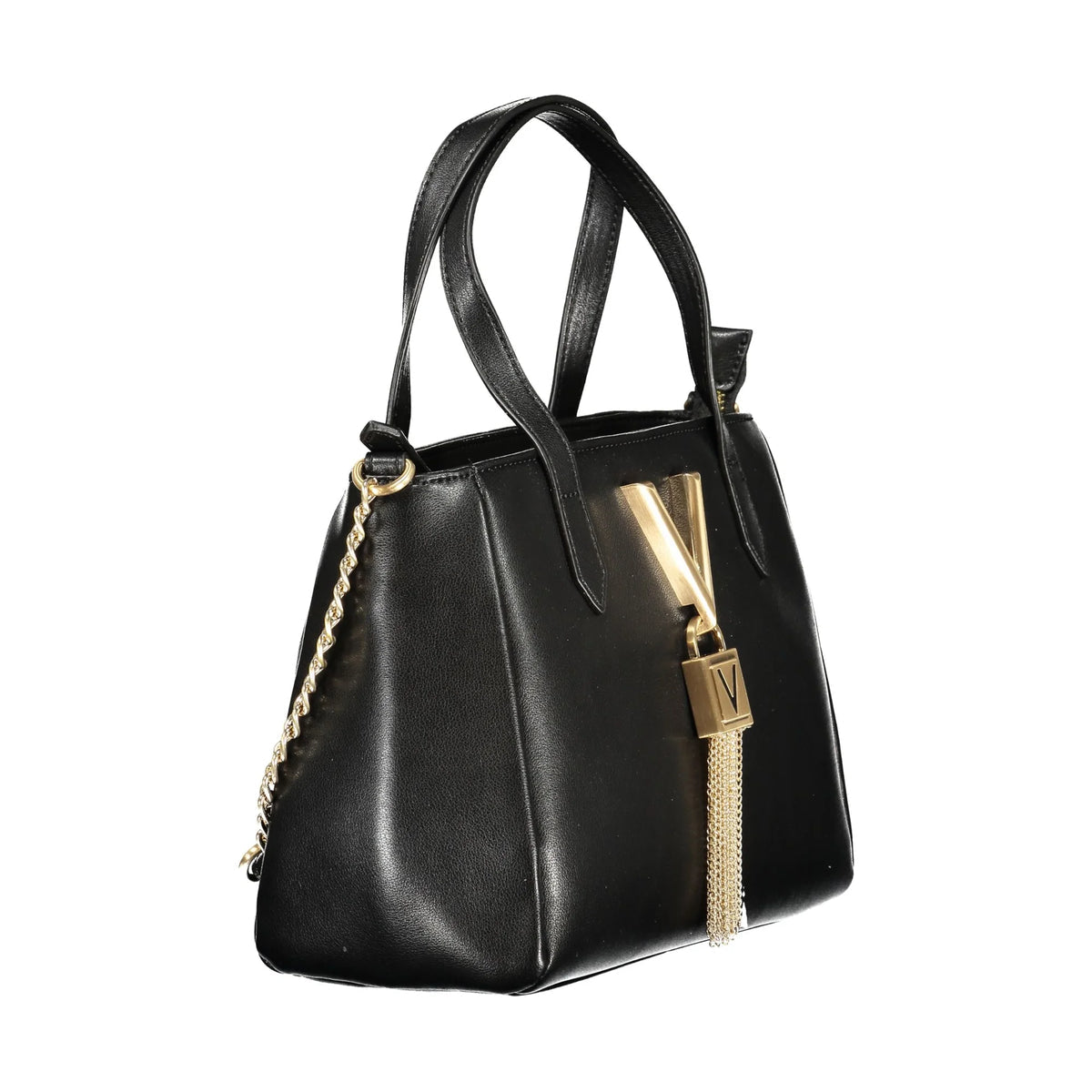 VALENTINO BAGS BLACK LOGO CROSSBODY BAG FOR WOMEN