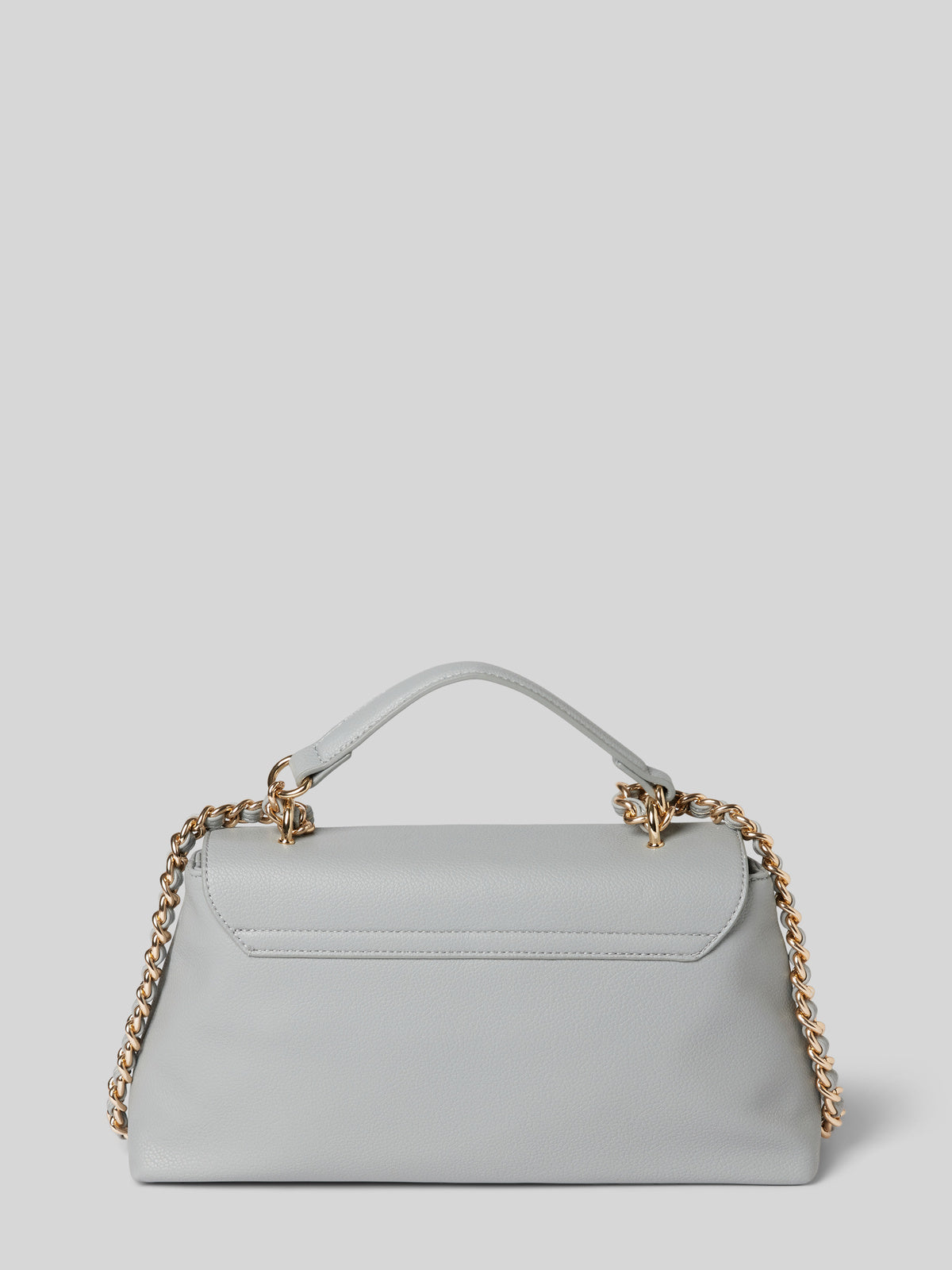 Handbag with label appliqué, model 'ARCADIA' in smoke blue