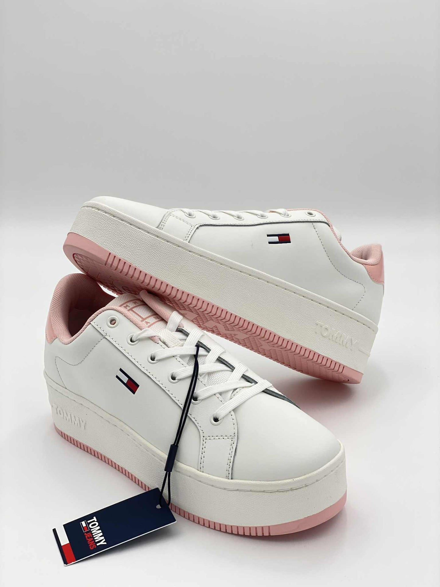 Leather Platform Trainers