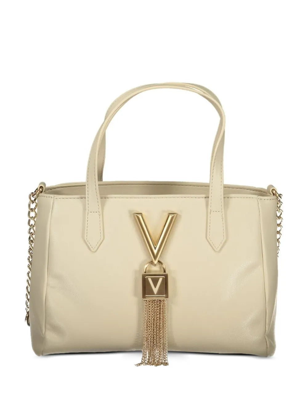 VALENTINO BAGS WOMEN'S CROSSBODY BAG BEIGE LOGO