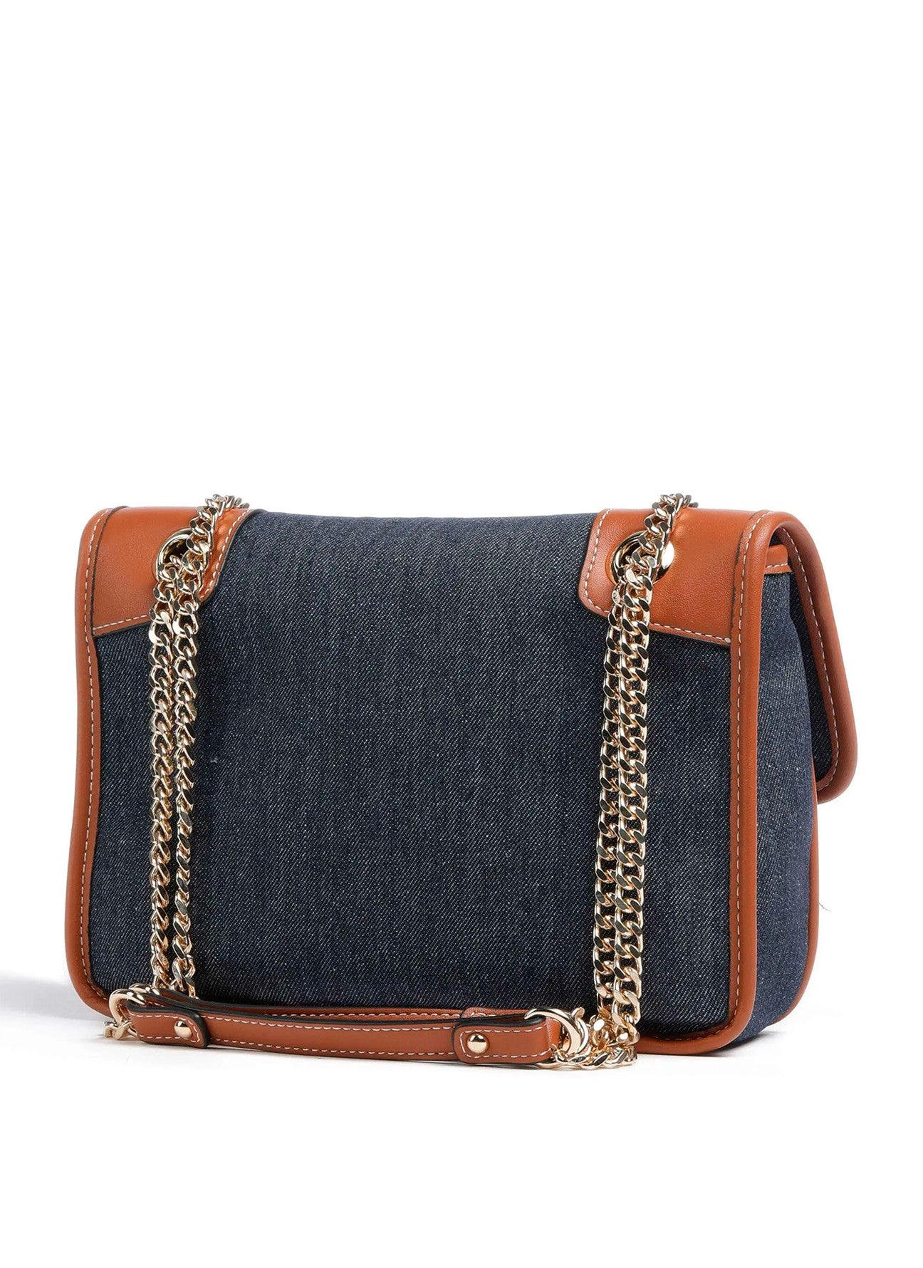Leith Re Flap Bag Denim