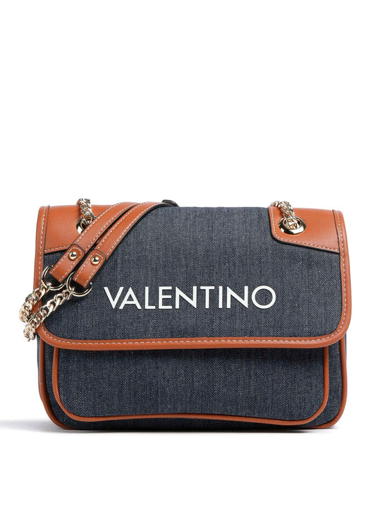 Leith Re Flap Bag Denim