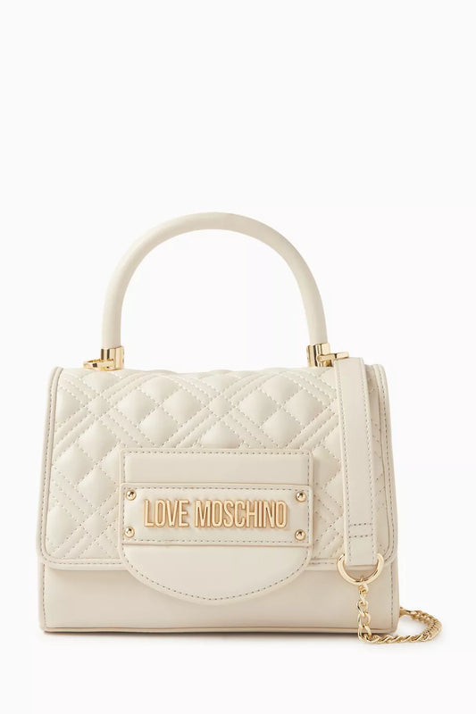 Small Tab Shoulder Bag in Quilted Leather