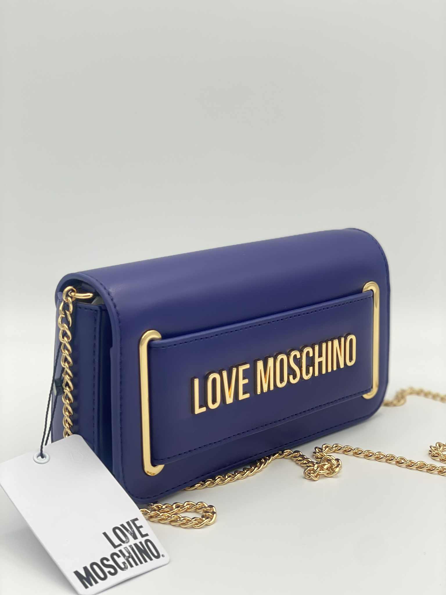 WOMEN'S SHOULDER/CROSS BAG BLUE LOVE MOSCHINO