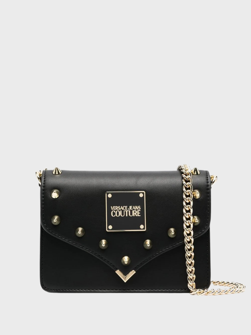 logo-plaque satchel bag