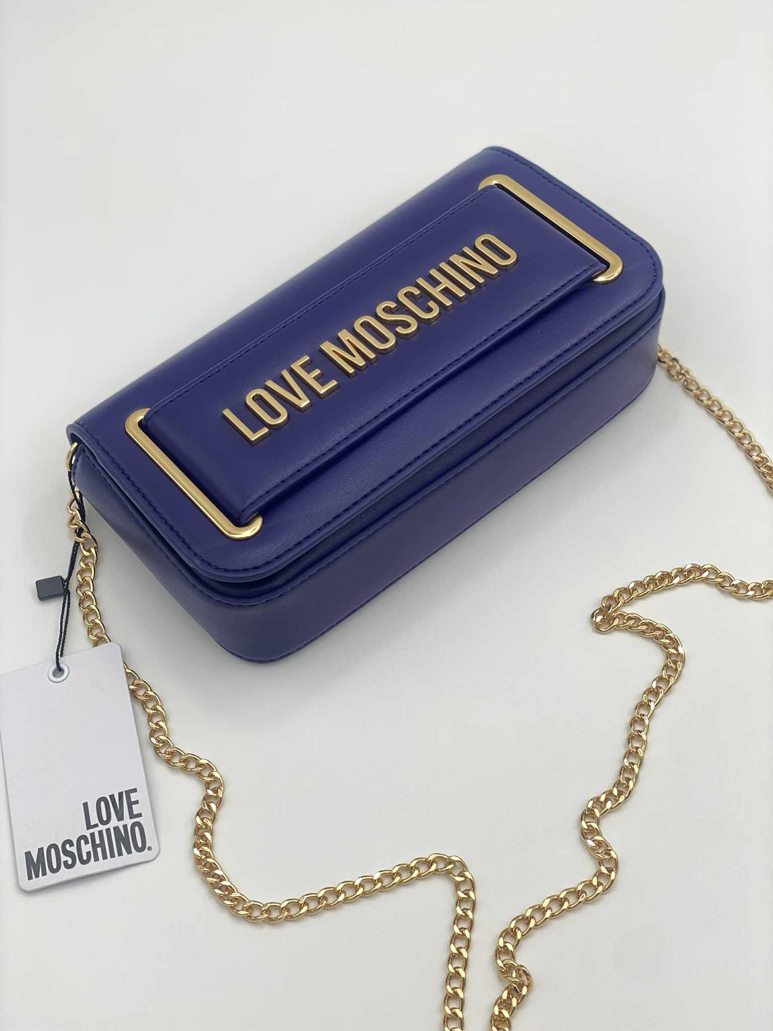 WOMEN'S SHOULDER/CROSS BAG BLUE LOVE MOSCHINO