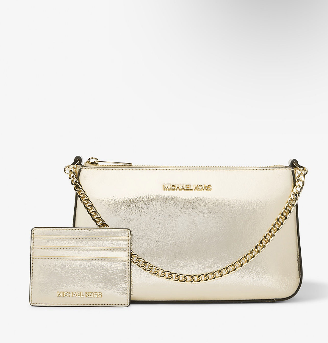 Michael Kors Metallic Gold Crossbody Bag