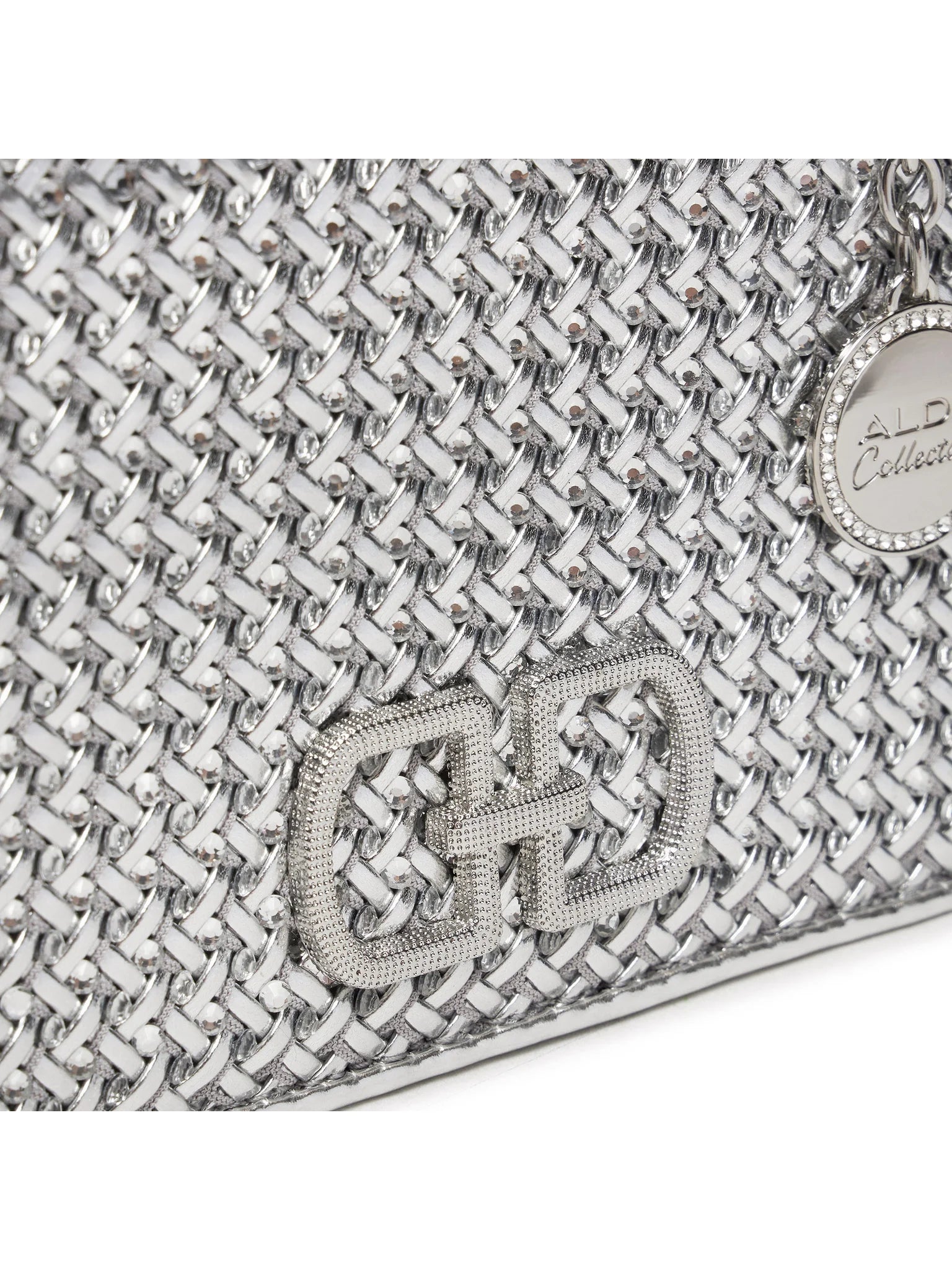 Crossbody bag in silver - MEREDITH
