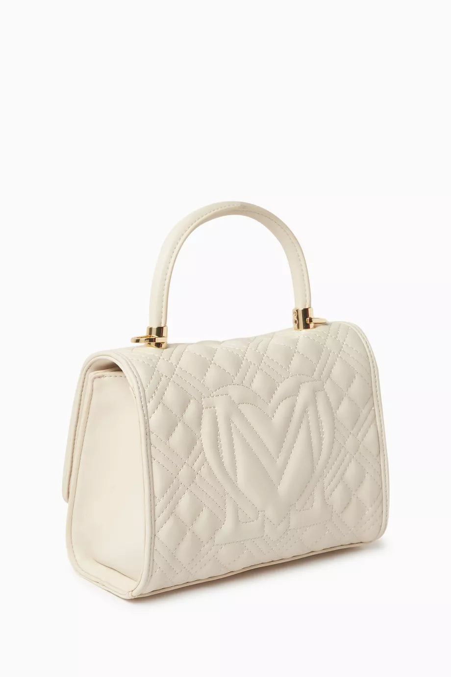 Small Tab Shoulder Bag in Quilted Leather