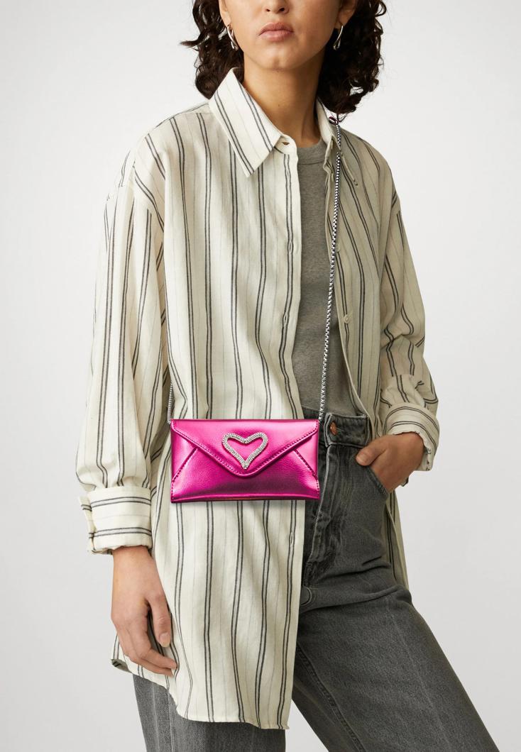 COEUR - Across body bag - dark pink