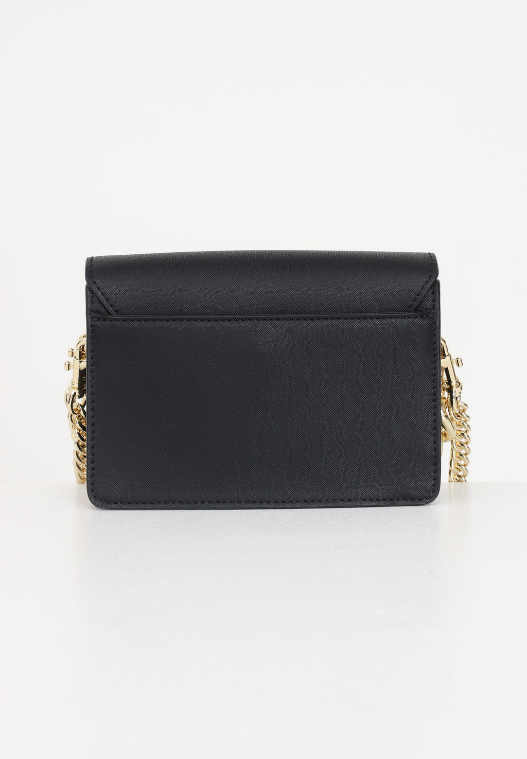logo-lettering faux-leather crossbody bag