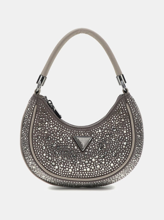 Zalina mini shoulder bag with rhinestones