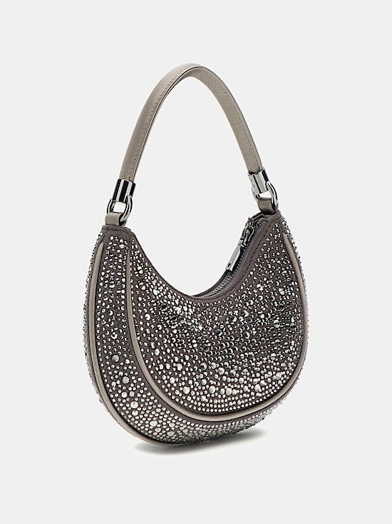 Zalina mini shoulder bag with rhinestones