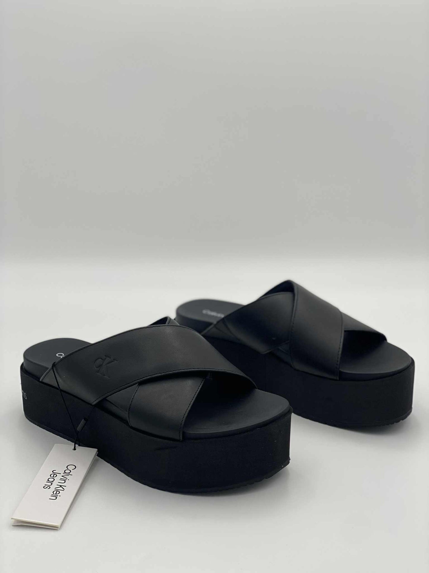 Leather Platform Sandals