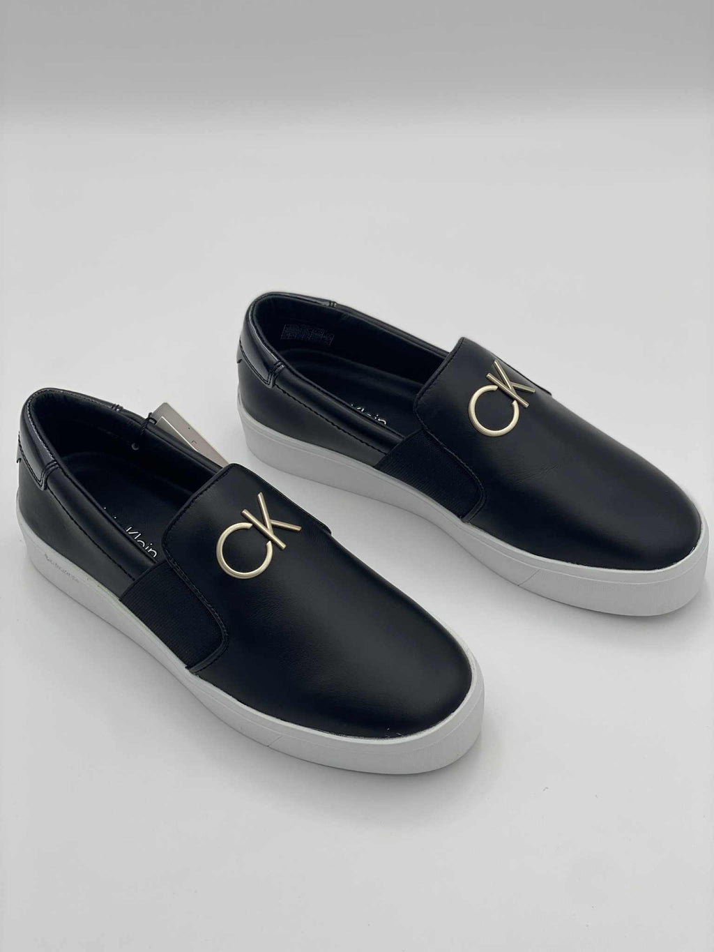 Calvin Klein FLATFORM CUP SLIP ON RE LOCK LTH leather lightweight shoes