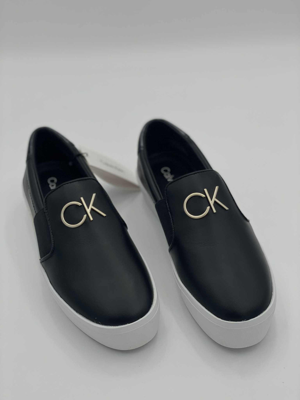 Calvin Klein FLATFORM CUP SLIP ON RE LOCK LTH leather lightweight shoes