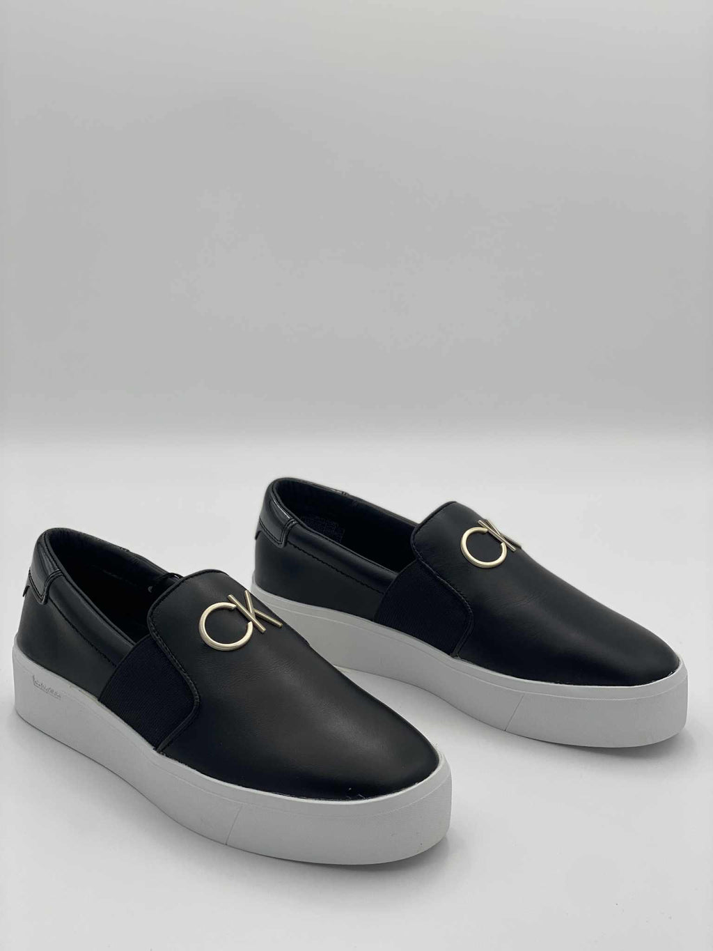 Calvin Klein FLATFORM CUP SLIP ON RE LOCK LTH leather lightweight shoes