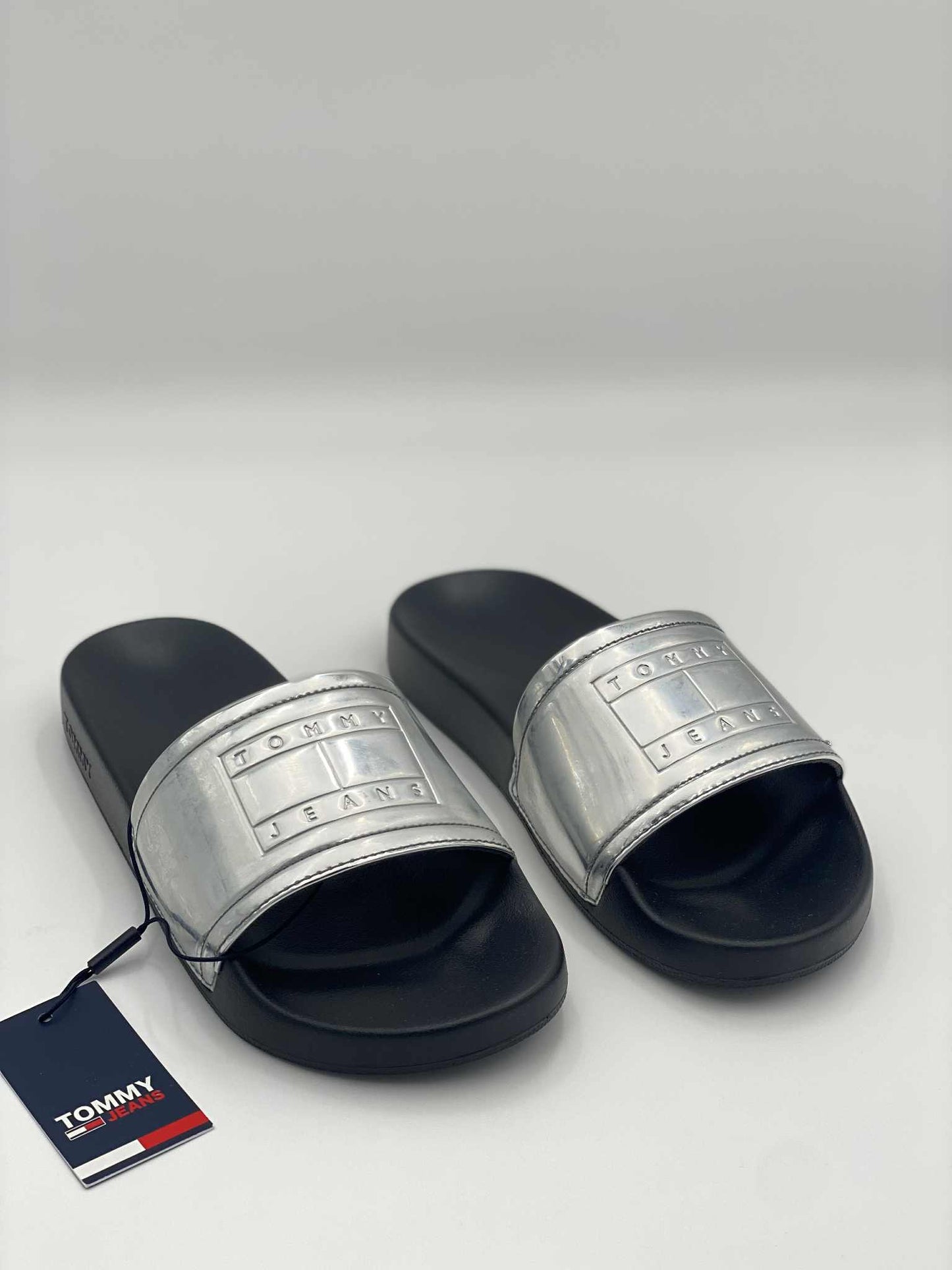 Tommy Jeans Pool Slide Metallic Flip Flops