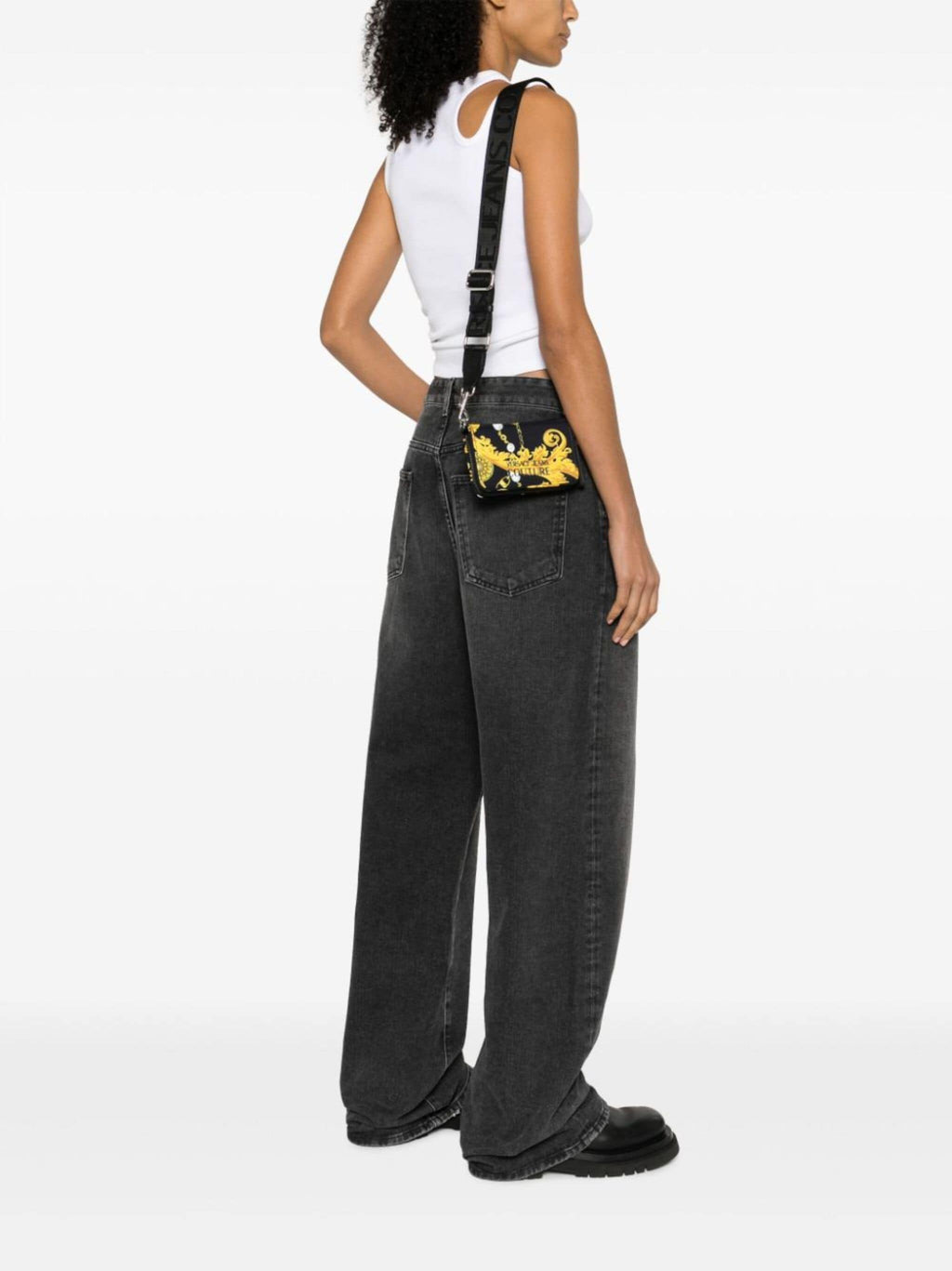 Sporty Logo Crossbody bag polyamide black