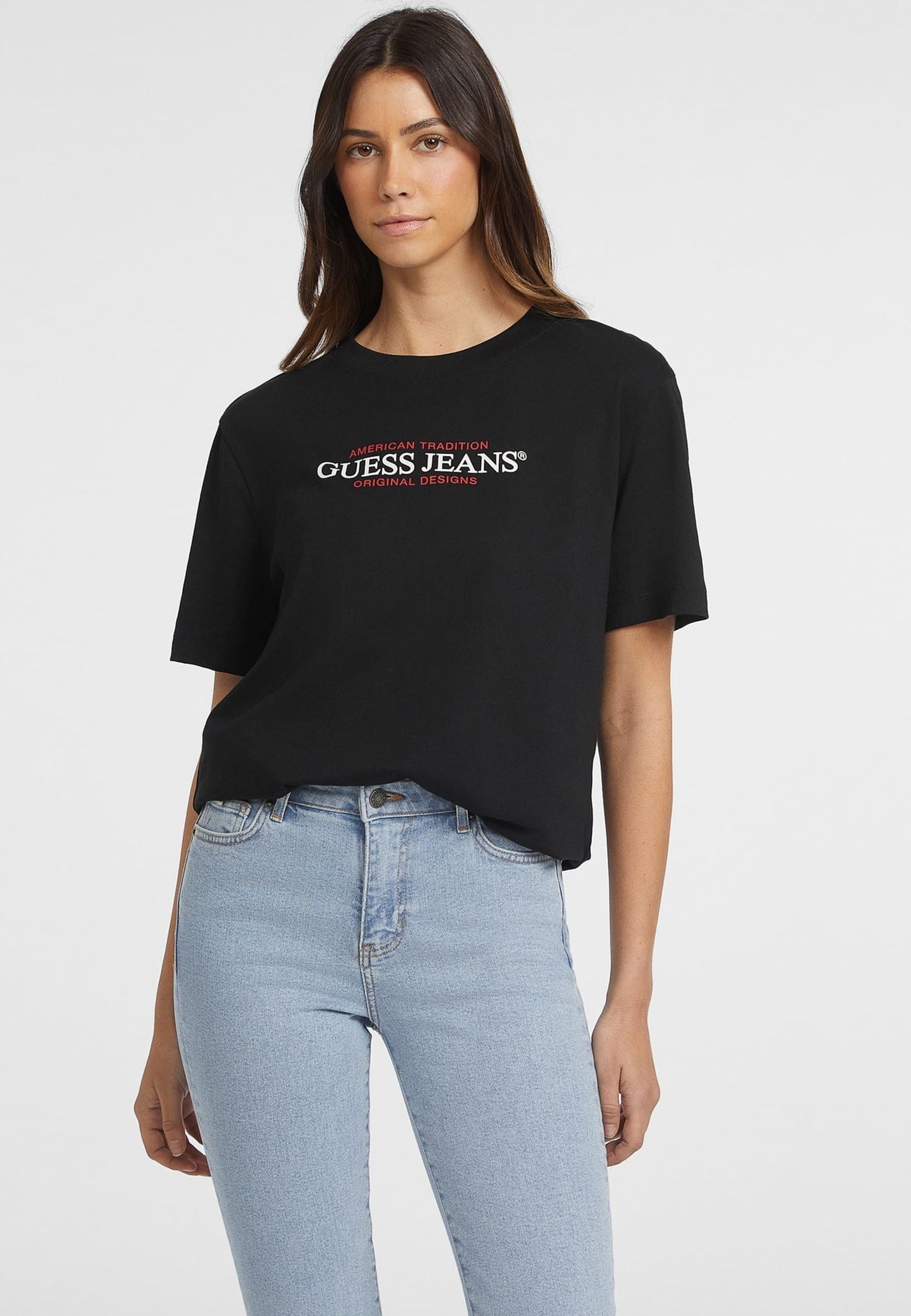 AMERICAN TEE - Print T-shirt - schwarz