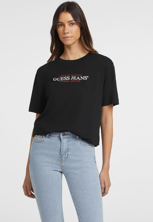 AMERICAN TEE - Print T-shirt - schwarz