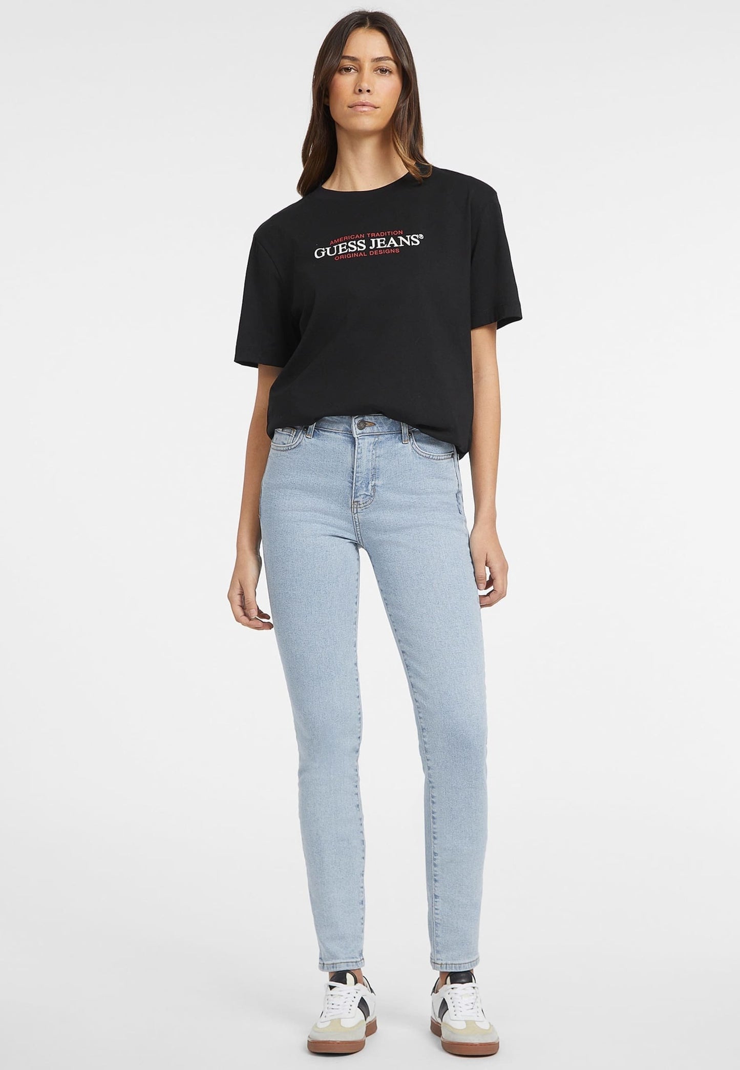AMERICAN TEE - Print T-shirt - schwarz