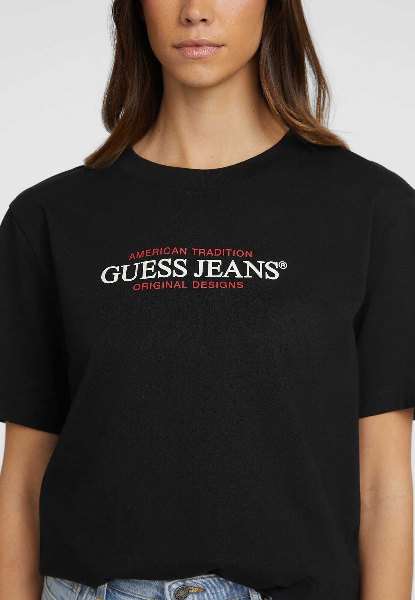 AMERICAN TEE - Print T-shirt - schwarz
