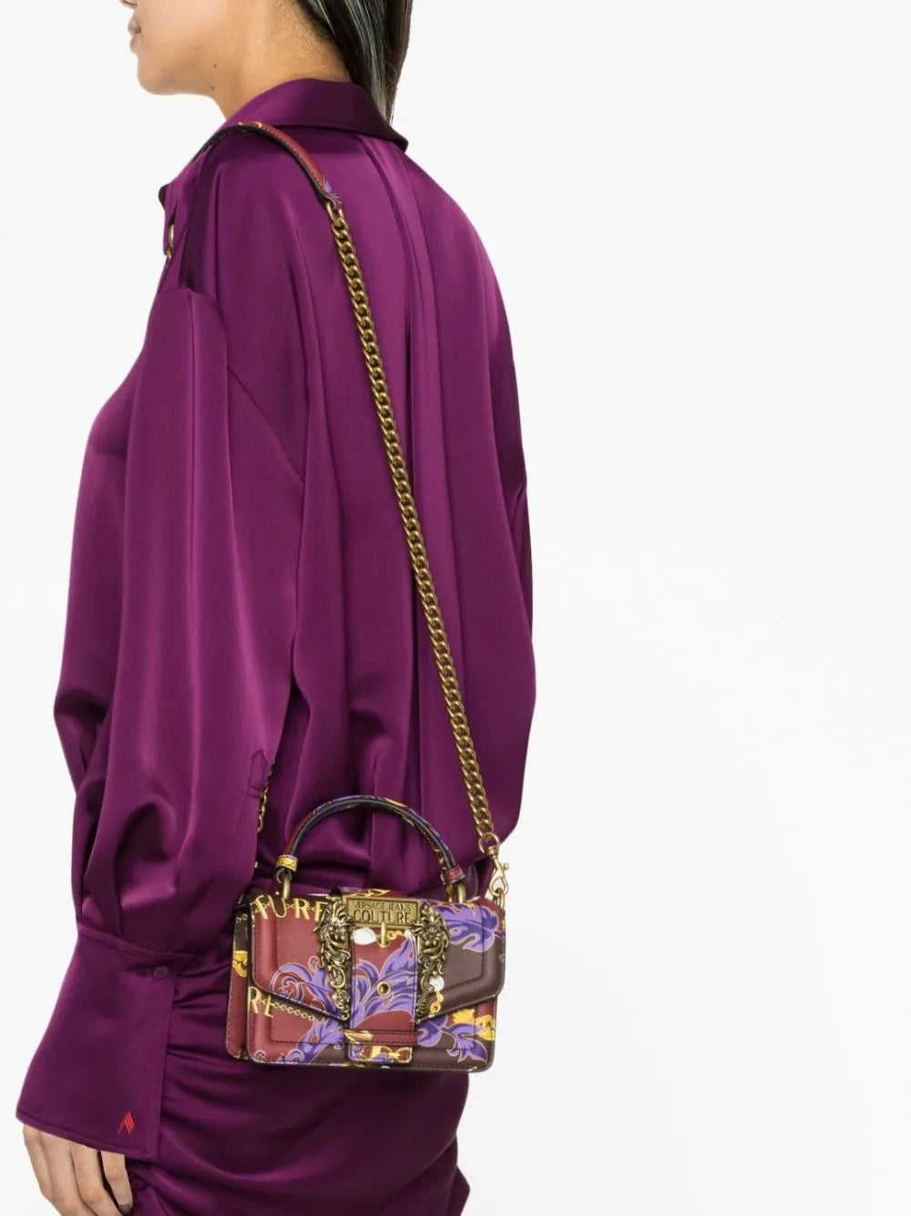 Couture 01 Chain Crossbody Bag in Saffiano Leather