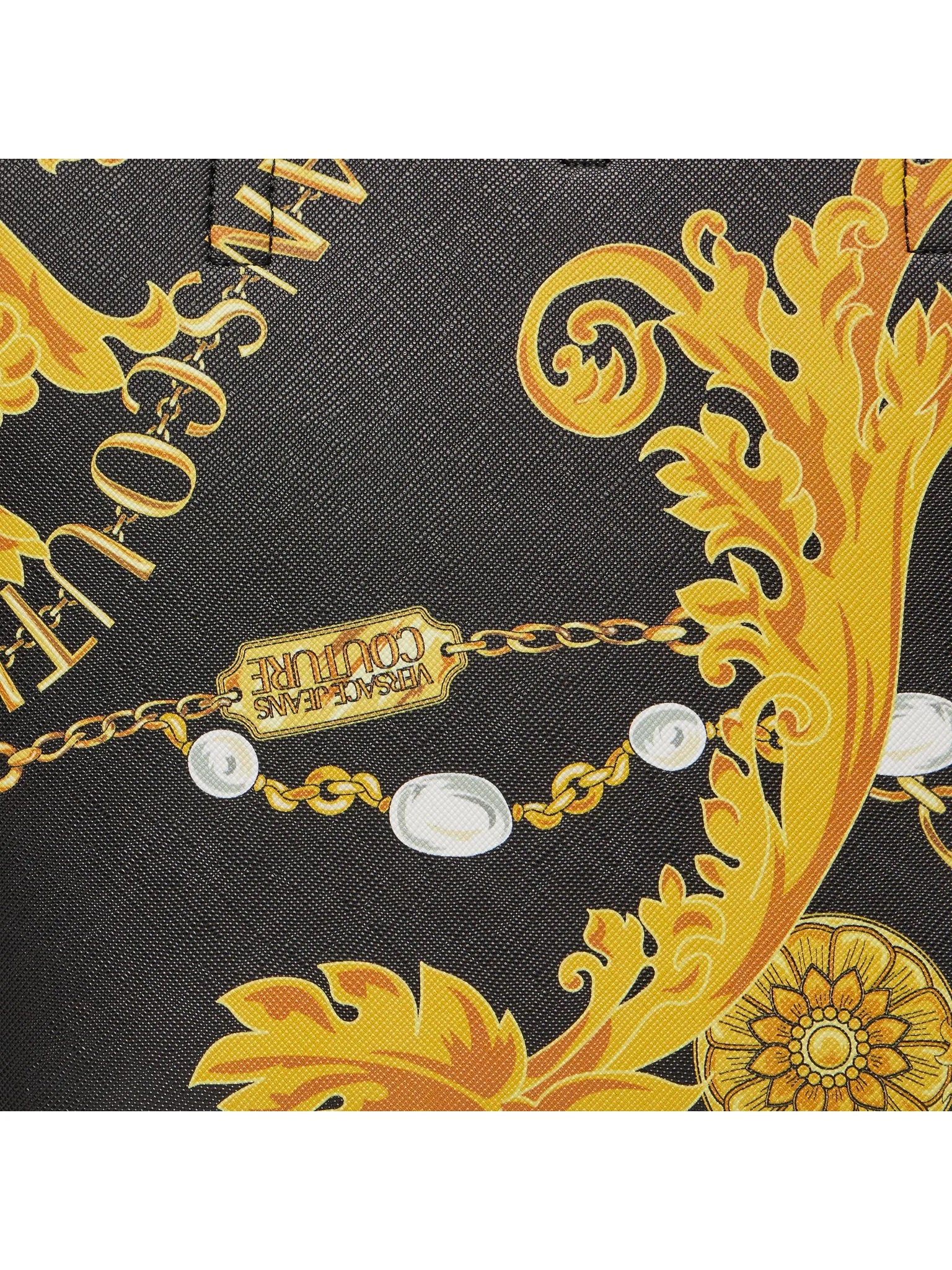 Reversible Shopper Tote bag synthetic black