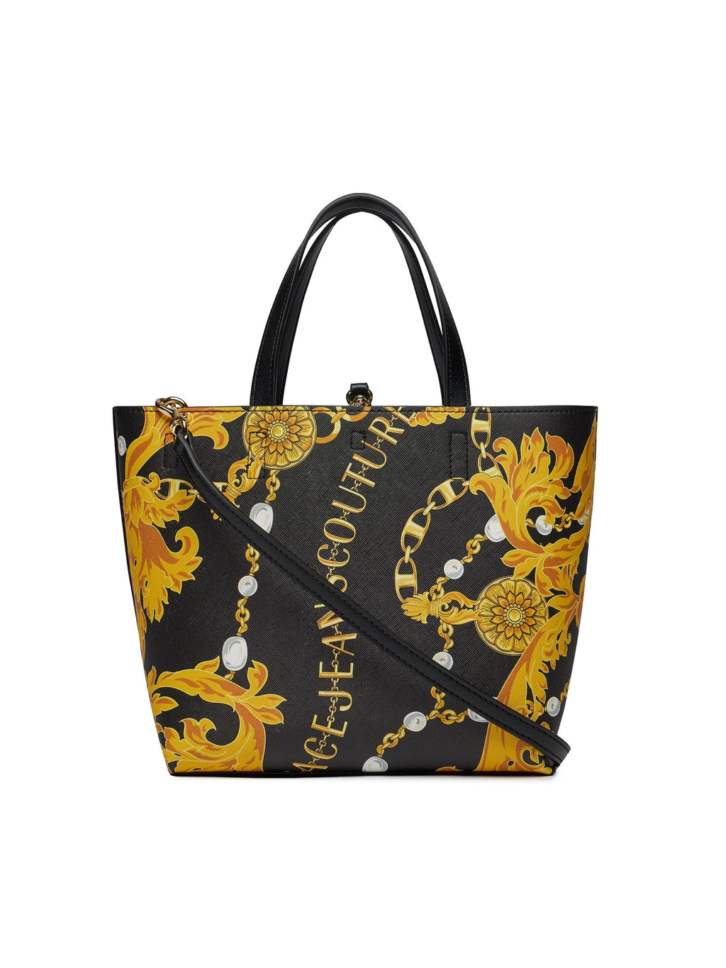Reversible Shopper Tote bag synthetic black