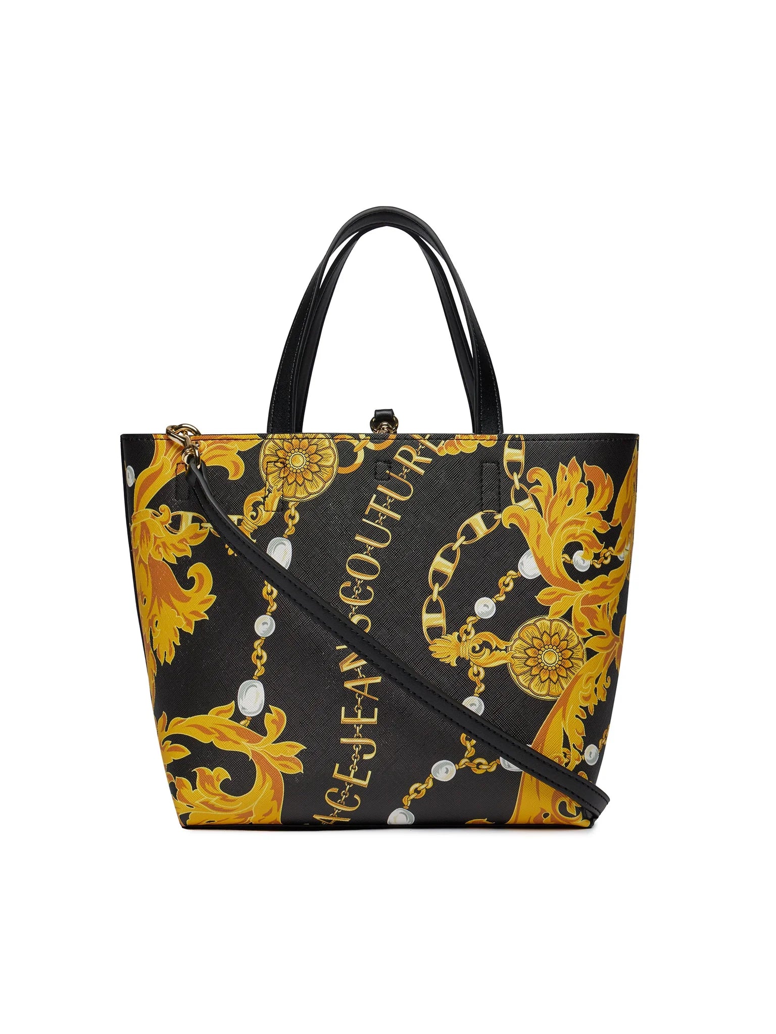 Reversible Shopper Tote bag synthetic black