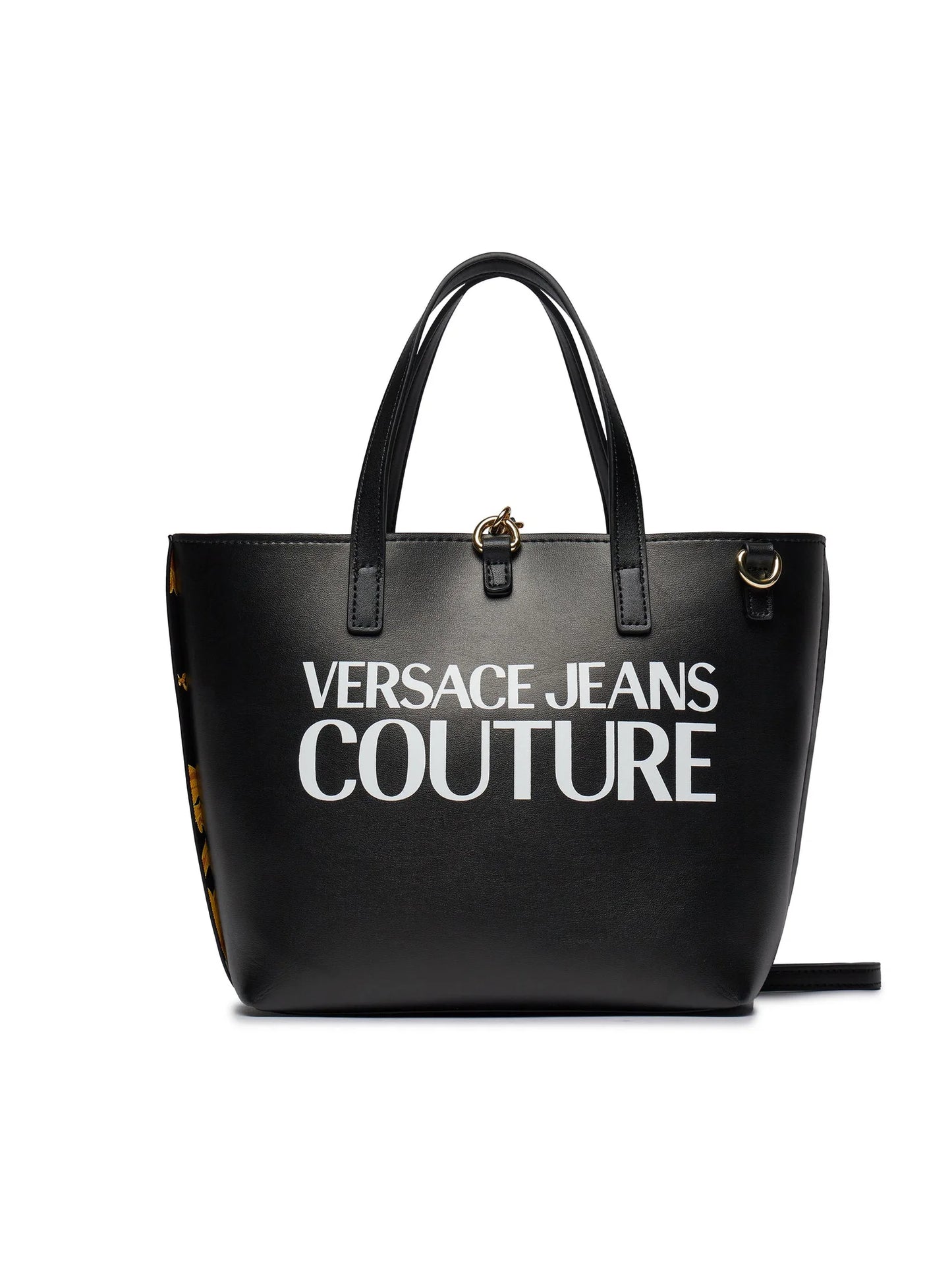 Reversible Shopper Tote bag synthetic black