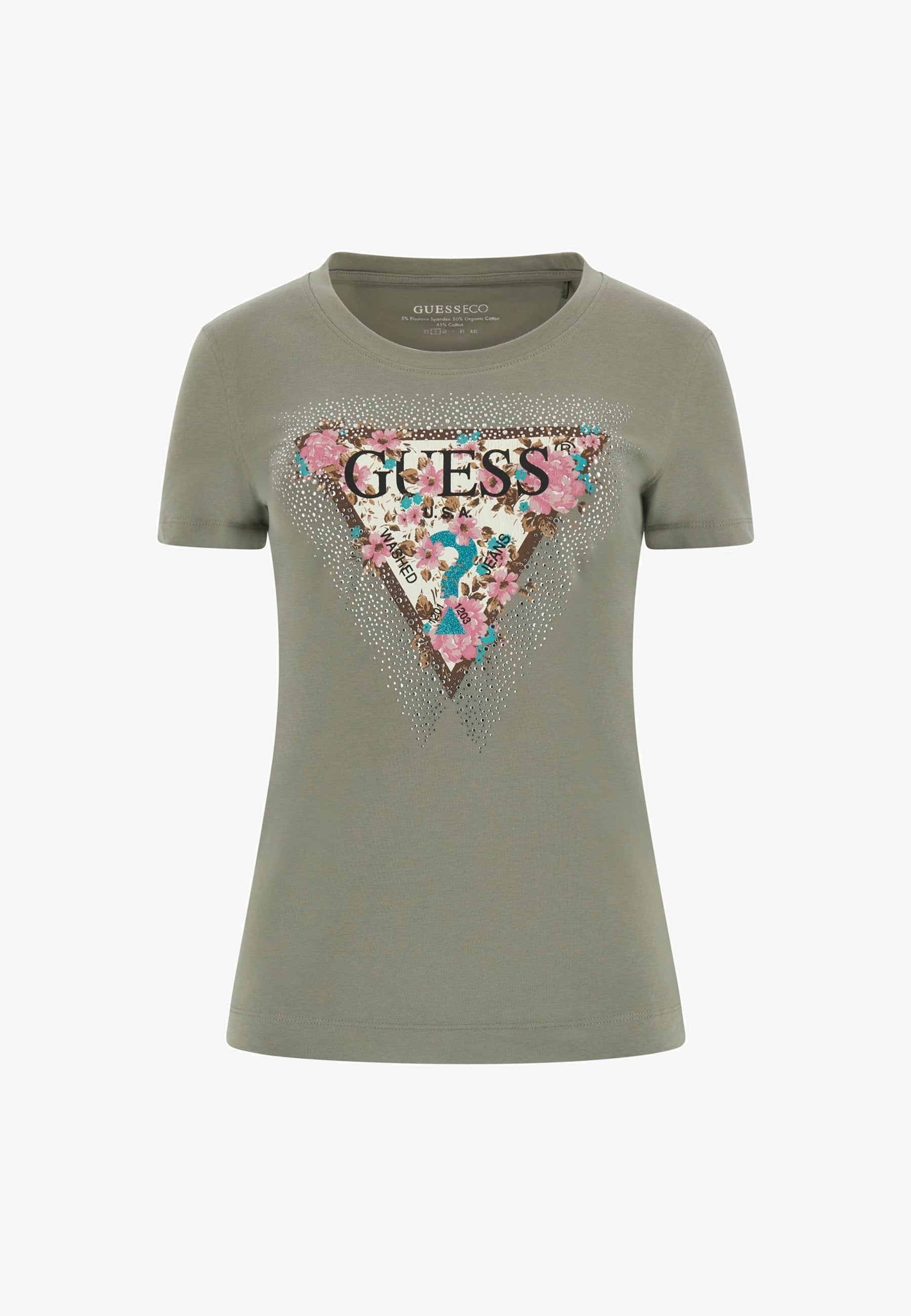 Flower Logo Stretch T-Shirt