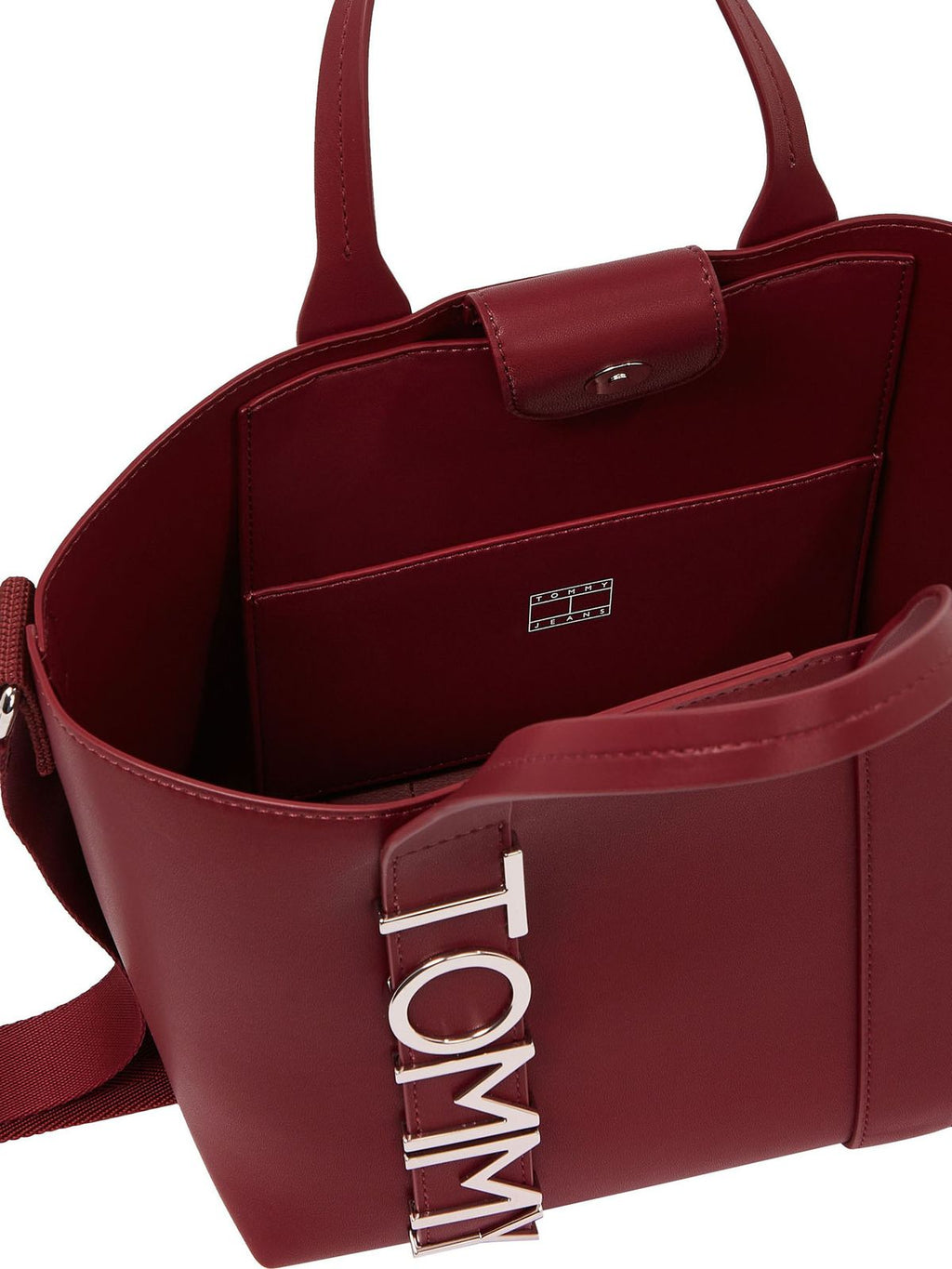 CITY TOTE BAG WITH METALLIC LOGO
