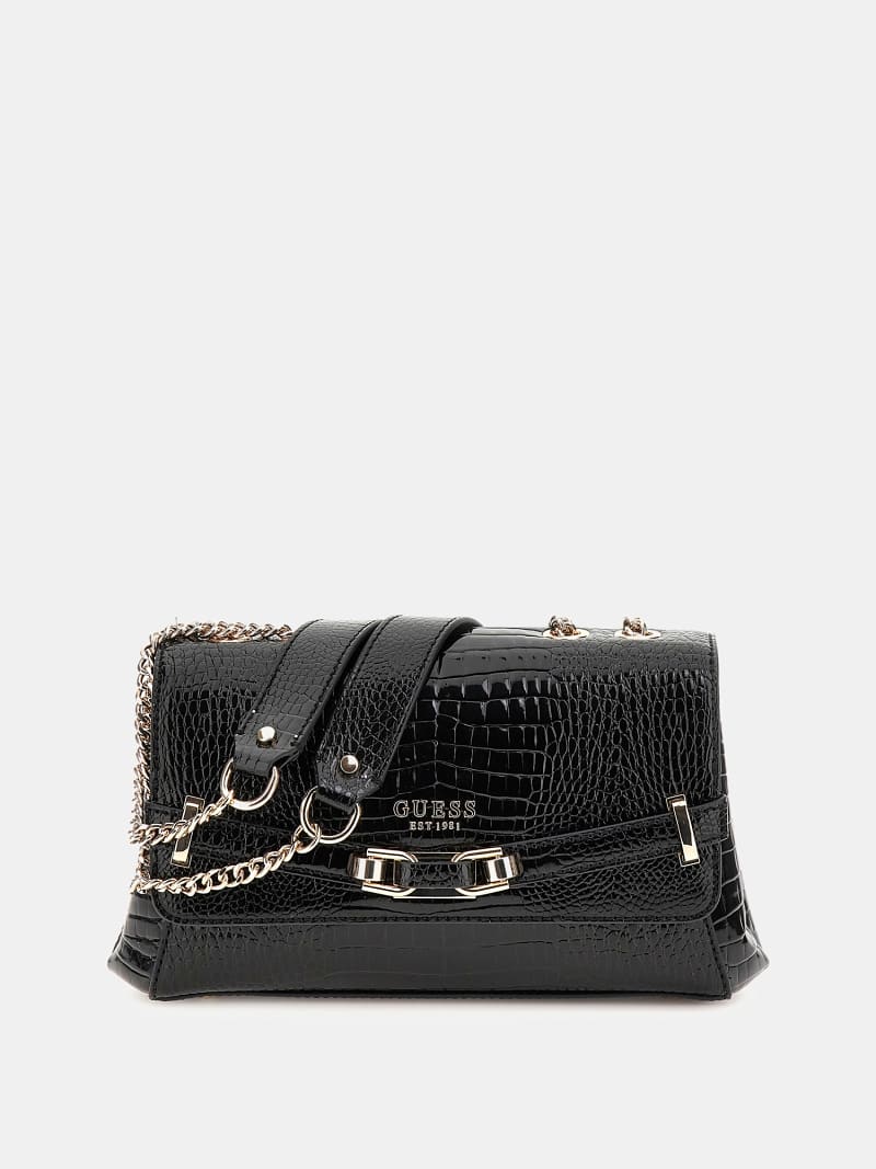 Silvye croc-print crossbody