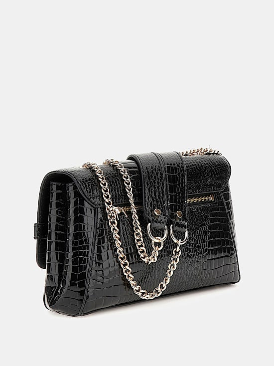 Silvye croc-print crossbody
