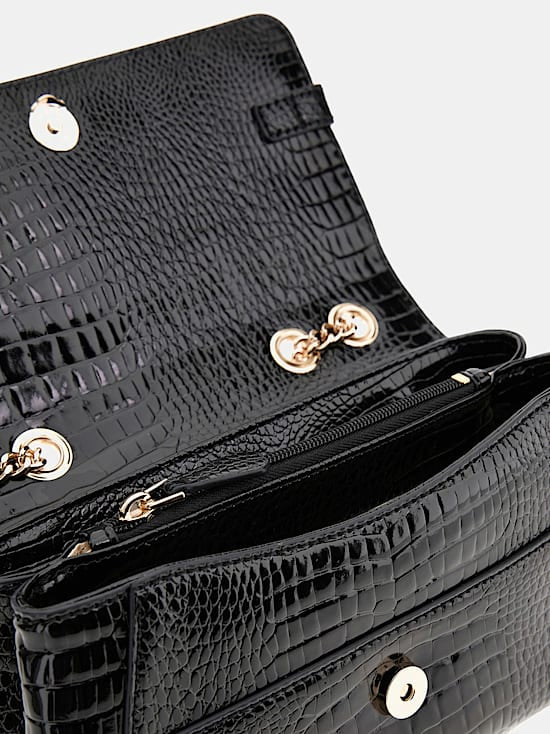 Silvye croc-print crossbody